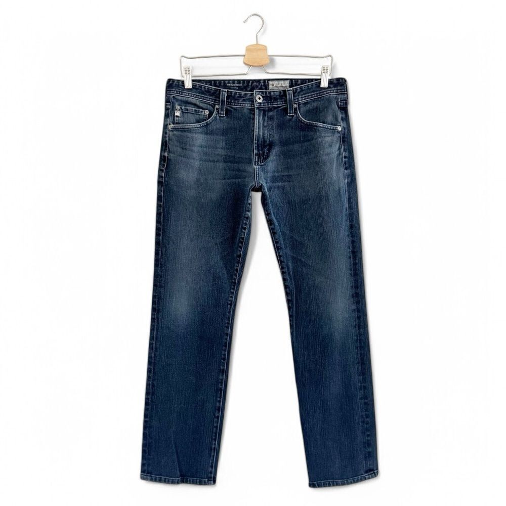 AG Adriano Goldschmied Men's Straight Jeans - Dark Blue 32x31.5